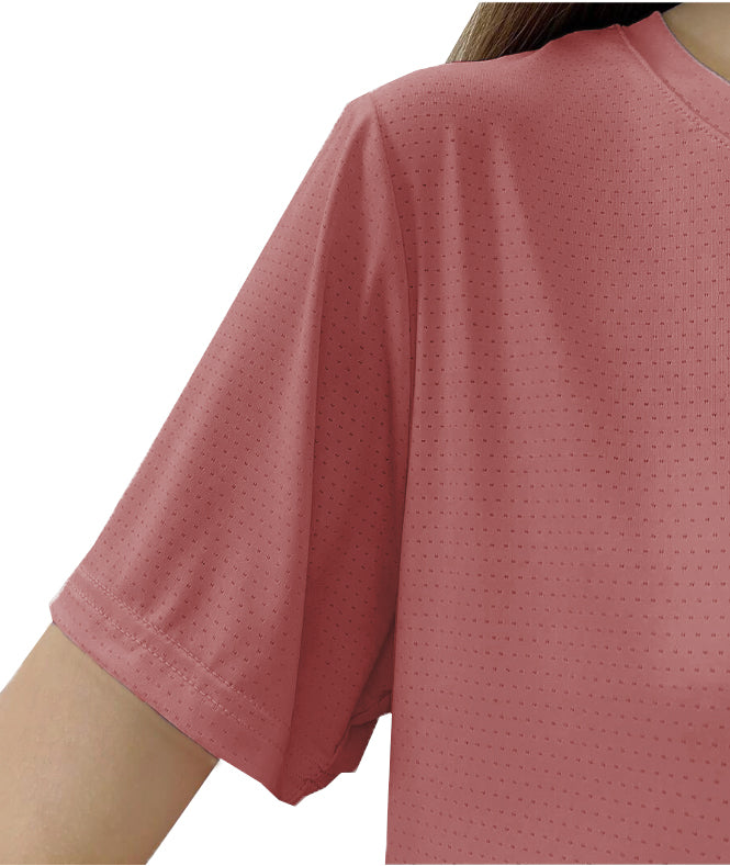 Playera Mesh Manga Corta D